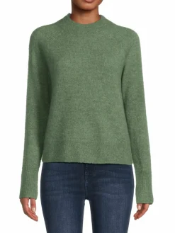 Women Vince Brushed Alpaca Crewneck Sweater