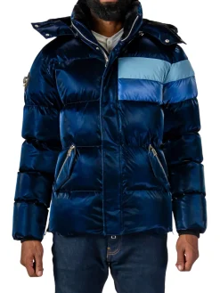 Woodpecker Coats & Jackets|Bumnester Heavy Weight Puffer Jacket Blue Steel