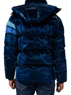 Woodpecker Coats & Jackets|Bumnester Heavy Weight Puffer Jacket Blue Steel
