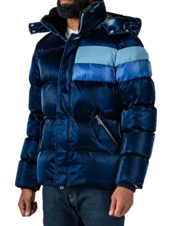Woodpecker Coats & Jackets|Bumnester Heavy Weight Puffer Jacket Blue Steel