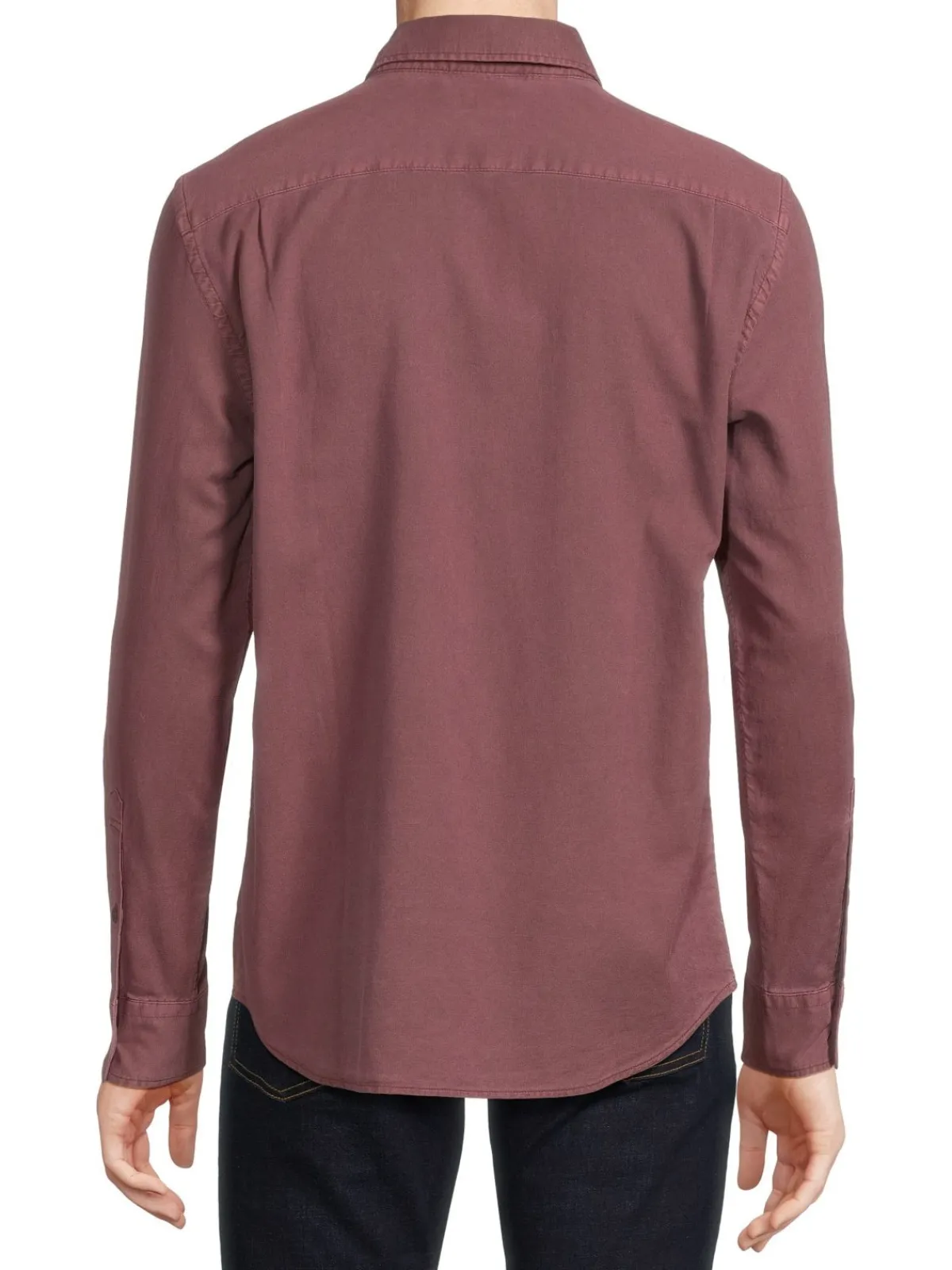 Faherty Casual Button-Down Shirts|Button Down Collar Shirt Washed Burgundy