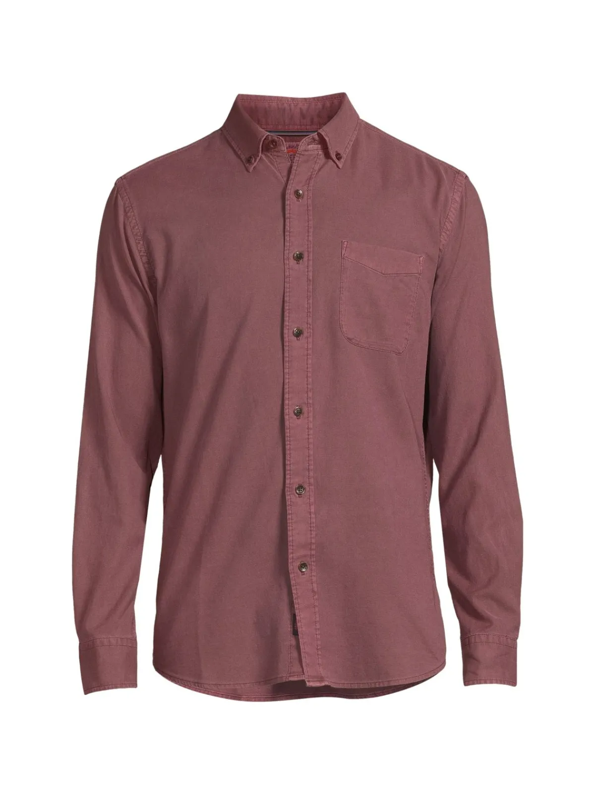 Faherty Casual Button-Down Shirts|Button Down Collar Shirt Washed Burgundy