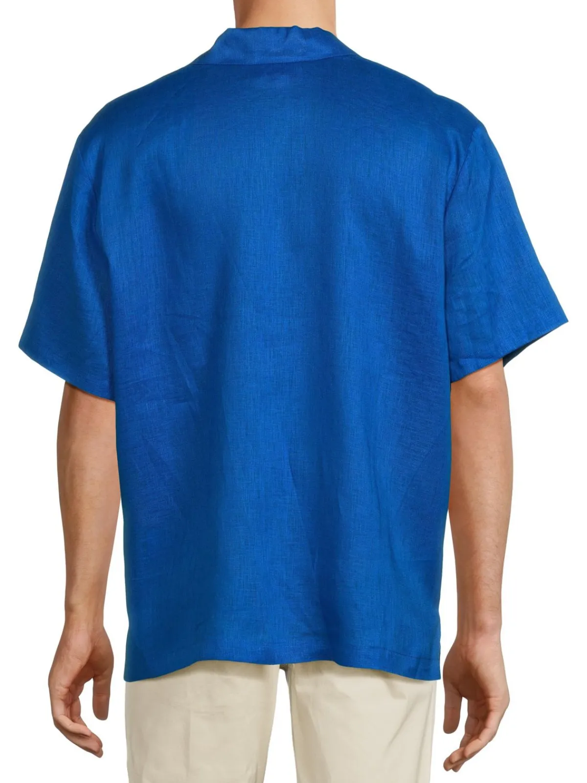 Solid & Striped Linen|Cabana Linen Camp Shirt Lapis Blue