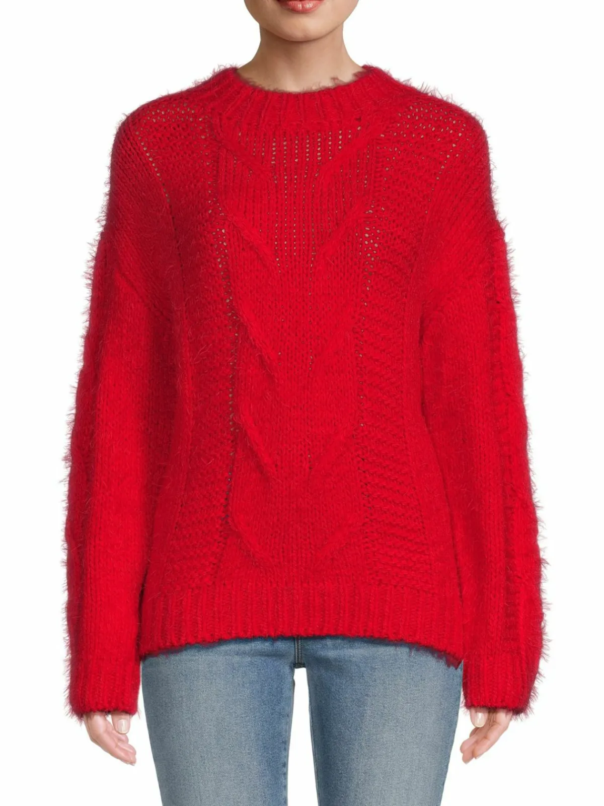 Women Renee C. Cableknit Mockneck Sweater
