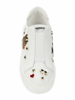 Karl Lagerfeld Paris Caitie Logo Slip On Sneakers