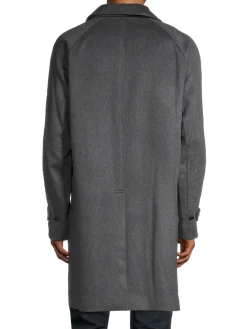 Burberry Cashmere|Camden Cashmere Trench Coat Pewter