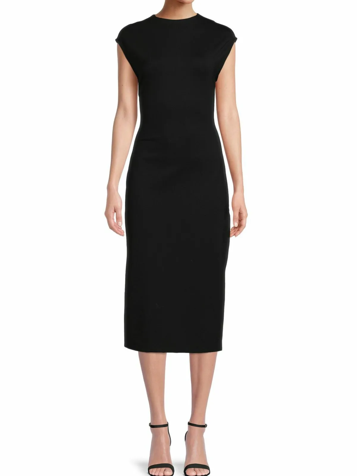 Women Calvin Klein Cap Sleeve Midi Sheath Dress