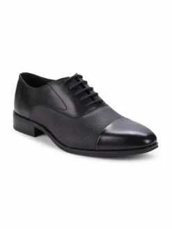 Calvin Klein Cap Toe Leather Oxfords