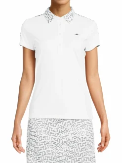 Women J.Lindeberg Cara Print Collar Polo