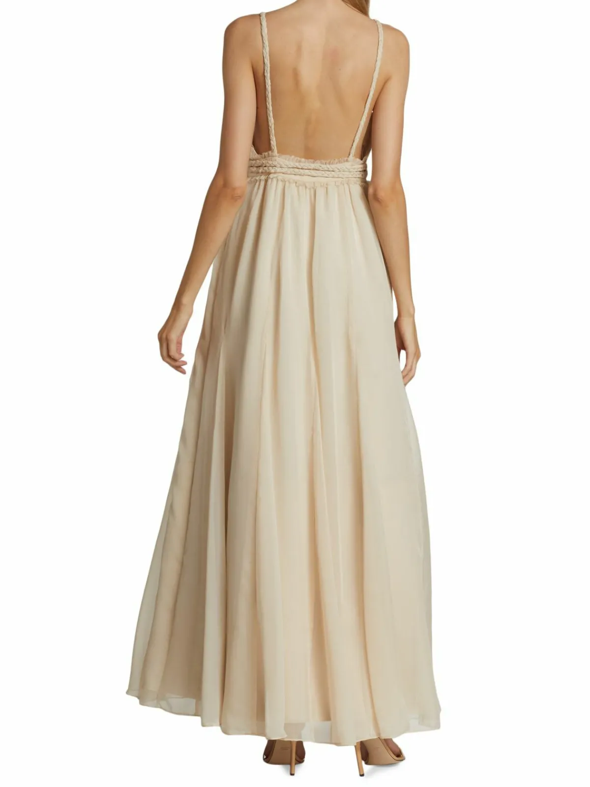 Women Alice + Olivia Carisa V Neck Gown