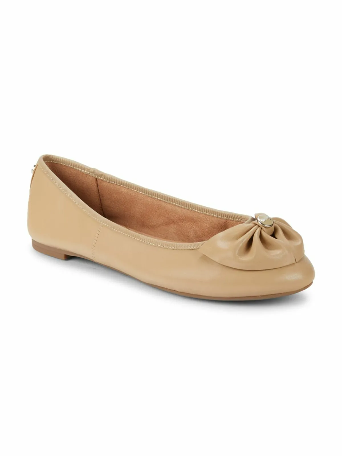 Circus NY Carmen Bow Leather Ballet Flats