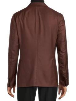 ZEGNA Cashmere|Cashmere & Silk Sportcoat Brown