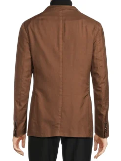 ZEGNA Blazers & Sportcoats|Cashmere & Silk Sportscoat Brown