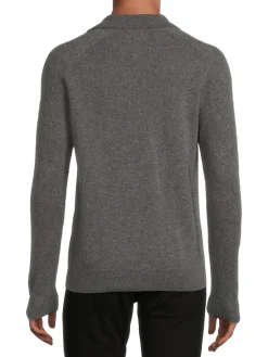 Saks Fifth Avenue Polos|Cashmere Long Sleeve Polo
