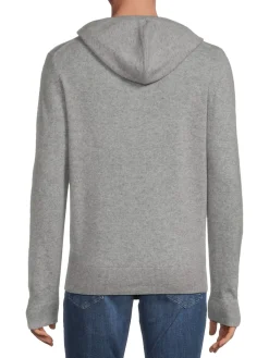 Saks Fifth Avenue Sweatshirts & Hoodies|Cashmere Quarter Zip Pullover Hoodie