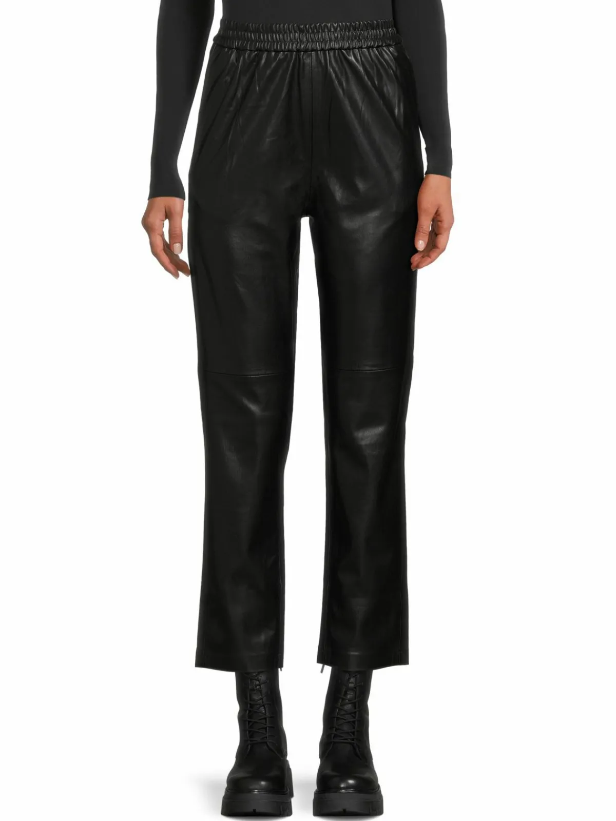 Women 7 For All Mankind Casual Faux Leather Joggers