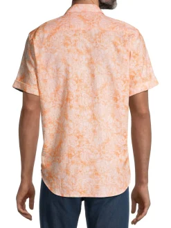 Robert Graham Linen|Cayuga Classic-Fit Floral Linen-Blend Shirt