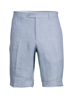 Zanella Shorts|Chad Linen Textured Shorts Blue