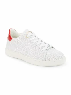 Valentino by Mario Valentino Chandra Monogram Perforated Sneakers