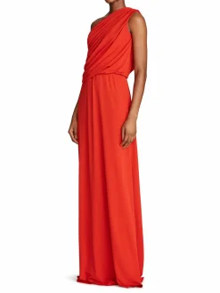 Women Halston Charlee Jersey One-Shoulder Gown