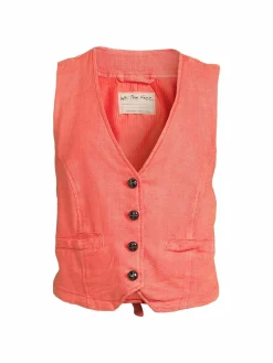 Women Free People Charley Linen Blend Vest