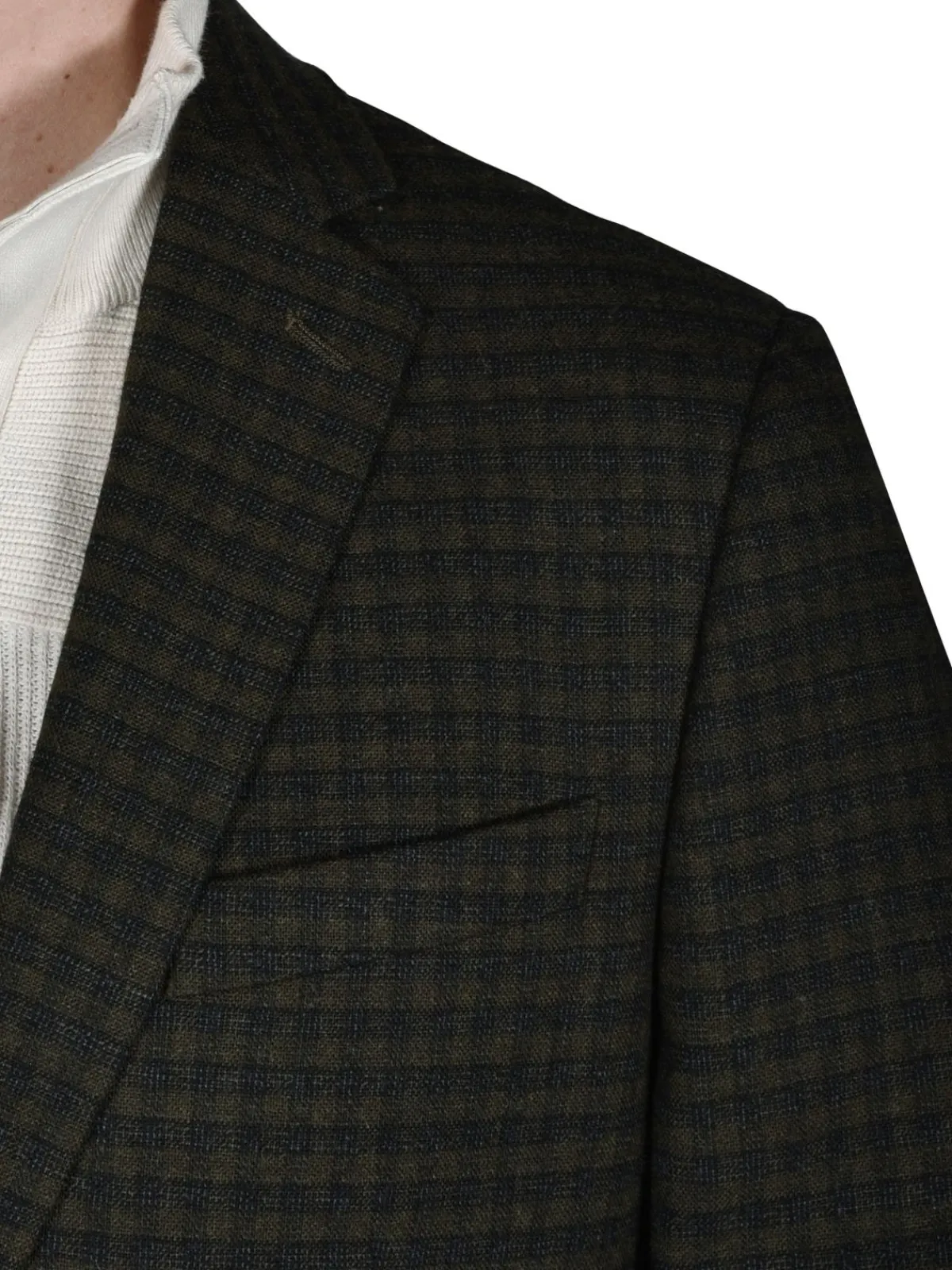 Original Penguin Blazers & Sportcoats|Checked Wool Blend Blazer Grey