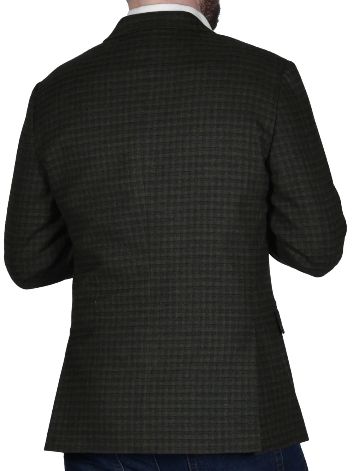 Original Penguin Blazers & Sportcoats|Checked Wool Blend Blazer Grey