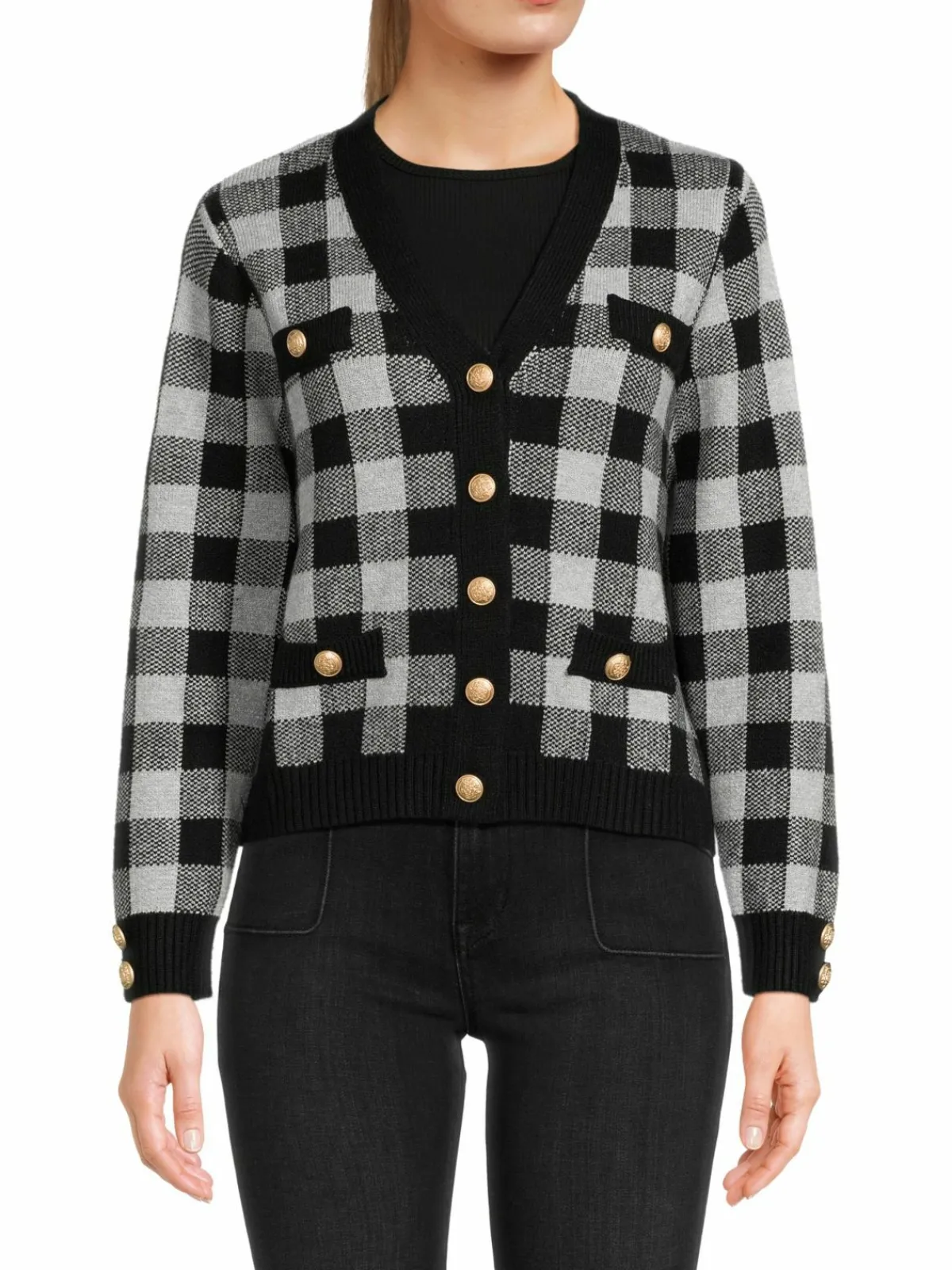 Women Renee C. Checkered Cardigan
