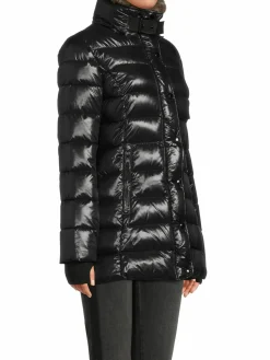 Women S13 Chelsea Faux Fur Glossy Puffer Jacket