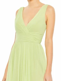 Women Mac Duggal Chiffon Draped Gown