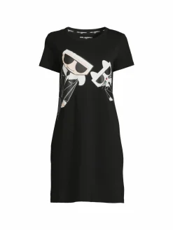 Women Karl Lagerfeld Paris Choupette Logo T Shirt Dress