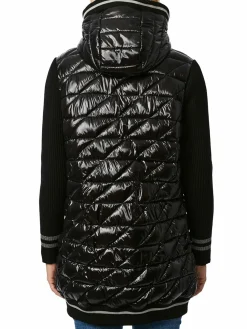 Women Bernardo Cire Diamond Quilt Hooded Puffer Jacket