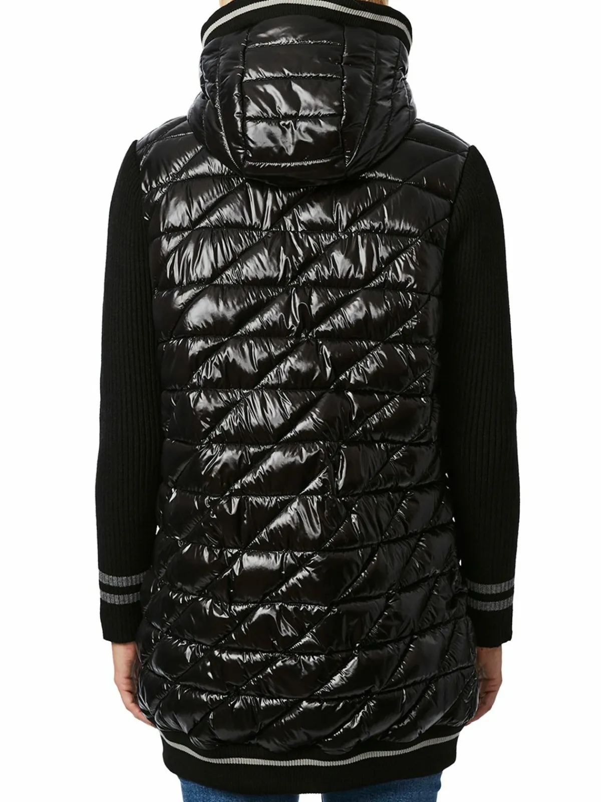 Women Bernardo Cire Diamond Quilt Hooded Puffer Jacket