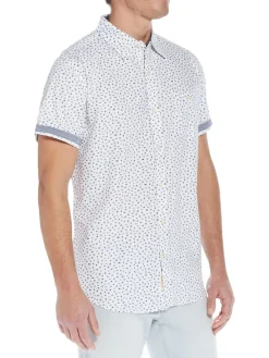 Weatherproof Vintage Casual Button-Down Shirts|Citrus Short Sleeve Button Down Shirt