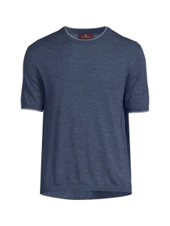 Bruno Magli Loungewear, Sleepwear & Robes|Classic Fit Merino Wool Tipped T Shirt
