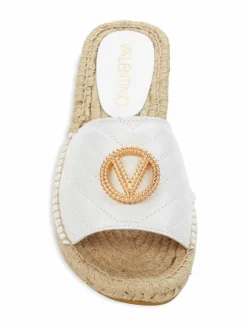 Valentino by Mario Valentino Clavel Leather Espadrille Sandals