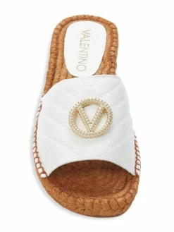 Valentino by Mario Valentino Clavel Leather Espadrille Sandals