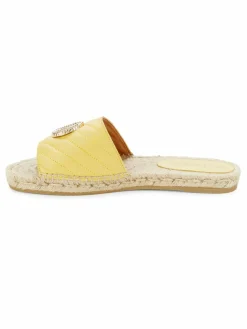 Valentino by Mario Valentino Clavel Quilted Espadrille Flat Sandals