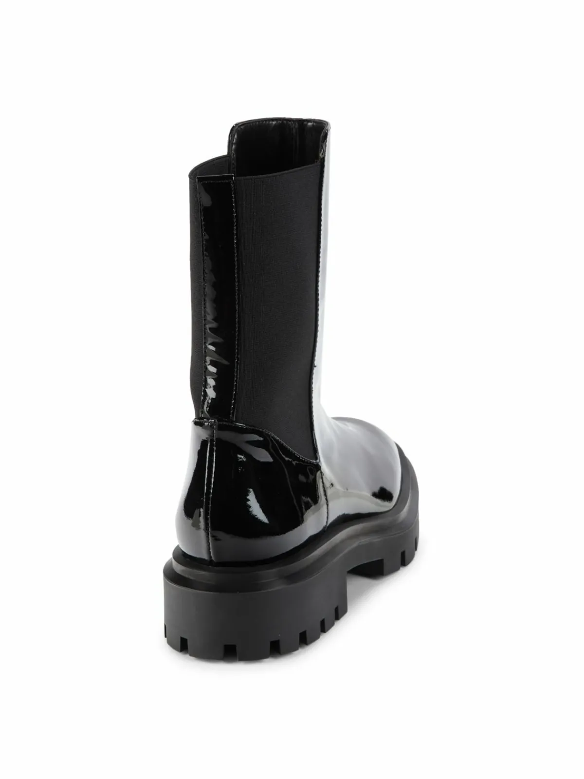 Stuart Weitzman Coated Leather Trim Chelsea Boots