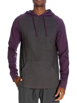 Unsimply Stitched Loungewear, Sleepwear & Robes|Colorblock Raglan Sleeve Hoodie Heather Grey