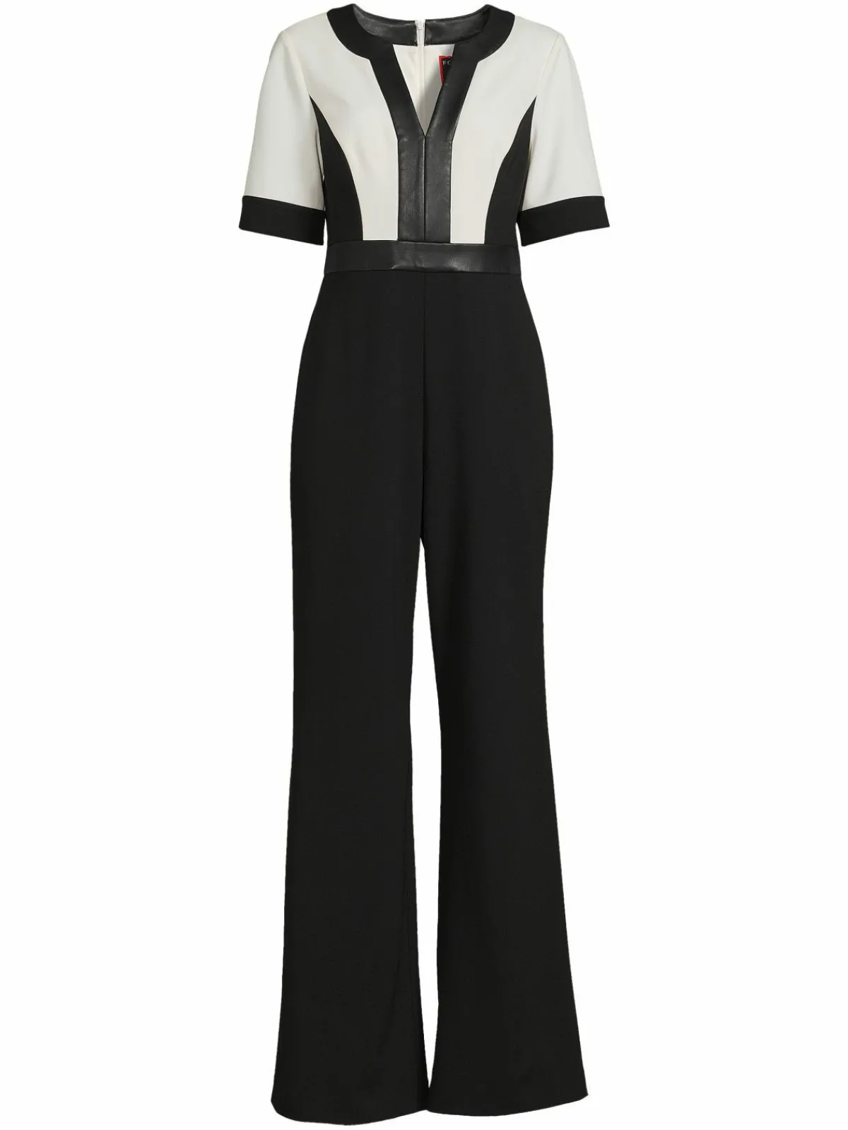 Women Focus by Shani Colorblock Splitneck Jumpsuit