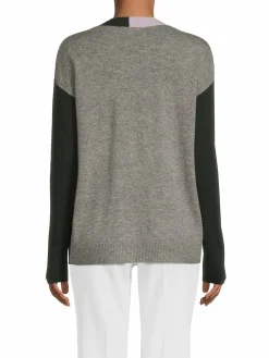 Women Lisa Todd Colorblock Wool & Cashmere Cardigan