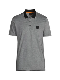 BOSS Polos|Contrast Tipped Polo Black