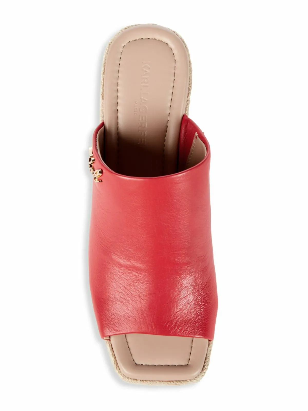 Karl Lagerfeld Paris Corissa Leather Wedge Espadrilles
