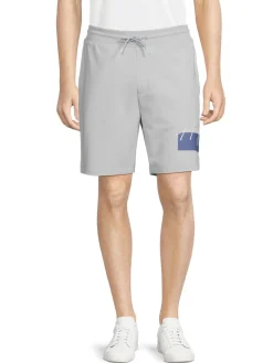 HUGO Shorts|Cotton Logo Drawstring Shorts Grey