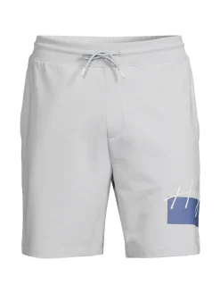 HUGO Shorts|Cotton Logo Drawstring Shorts Grey