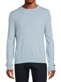 Malo Sweaters|Crewneck Cashmere Blend Sweater Sky Blue