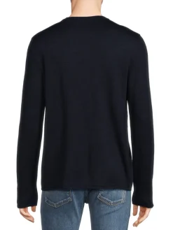 Bruno Magli Loungewear, Sleepwear & Robes|Crewneck Merino Wool Tipped Sweater