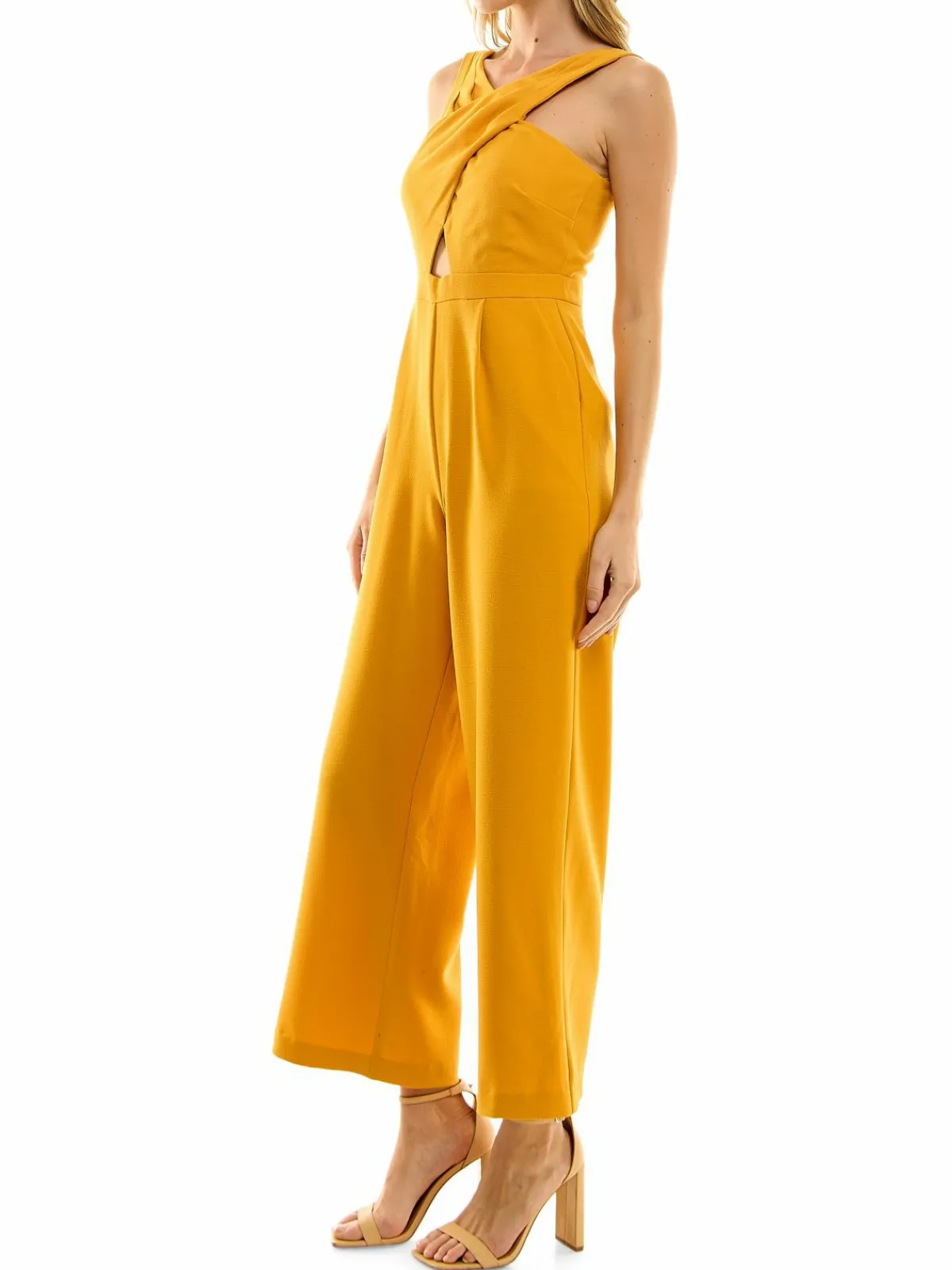 Women Nicole Miller Crisscross Wide Leg Jumpsuit