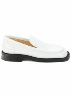 Proenza Schouler Croc Embossed Leather Loafers